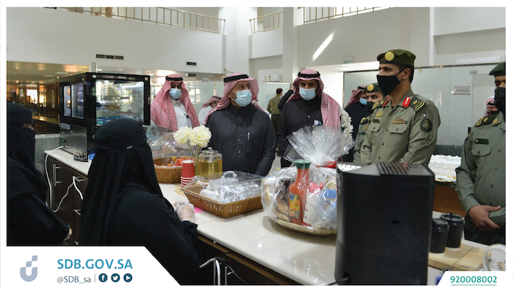 The Social Development Bank opens the “Yamam Café” branch at the Qassim Region Passports Headquarters to empower productive families