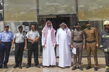 بنك التنمية ينفذ بالتعاون مع الدفاع المدني خطة إخلاء حريق